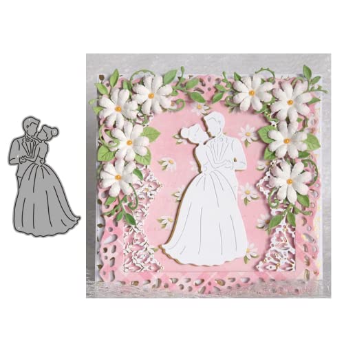 Sredwtk Braut und Bräutigam Stanzschablonen Hochzeit Cutting Dies Metall Prägeschablone Stanzformen Schablonen für Scrapbooking DIY Grußkarten Hochzeit Einladung Sredwtk Braut und Bräutigam Stanzschablonen Hochzeit Cutting Dies Metall Prägeschablone Stanzformen Schablonen für Scrapbooking DIY Grußkarten Hochzeit Einladung von Sredwtk
