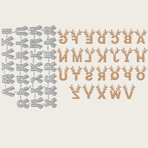 Sredwtk Buchstaben Schriften Weihnachten Stanzschablonen Weihnachten Schrift Metall Prägeschablonen Stanzformen Schneiden für DIY Karte Sammelalbum Scrapbooking Fotoalbum Deko von Sredwtk
