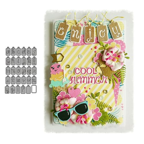 Sredwtk Etiketten Aufhängkarten Buchstaben Stanzschablonen Geburtstag Weihnachten Metall Prägeschablonen Stanzformen Schneiden für DIY Karte Sammelalbum Scrapbooking Fotoalbum Deko Sredwtk Etiketten Aufhängkarten Buchstaben Stanzschablonen Geburtstag Weihnachten Metall Prägeschablonen Stanzformen Schneiden für DIY Karte Sammelalbum Scrapbooking Fotoalbum Deko von Sredwtk