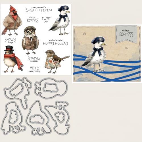 Sredwtk Eule Vögel Weihnachten Stanzschablonen und Stempelset,Stempel und Stanzen Set,Silikonstempel und Stanzen Set,Clear Stamp und Stanzschablone Für DIY Scrapbooking Fotoalbum Dekor Karten Sredwtk Eule Vögel Weihnachten Stanzschablonen und Stempelset,Stempel und Stanzen Set,Silikonstempel und Stanzen Set,Clear Stamp und Stanzschablone Für DIY Scrapbooking Fotoalbum Dekor Karten von Sredwtk
