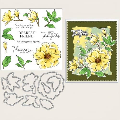 Sredwtk Freunde Blumen und Blätter Stanzschablonen und Stempelset,Stempel und Stanzen Set,Silikonstempel und Stanzen Set,Clear Stamp und Stanzschablone Für DIY Scrapbooking Fotoalbum Dekor Karten Sredwtk Freunde Blumen und Blätter Stanzschablonen und Stempelset,Stempel und Stanzen Set,Silikonstempel und Stanzen Set,Clear Stamp und Stanzschablone Für DIY Scrapbooking Fotoalbum Dekor Karten von Sredwtk