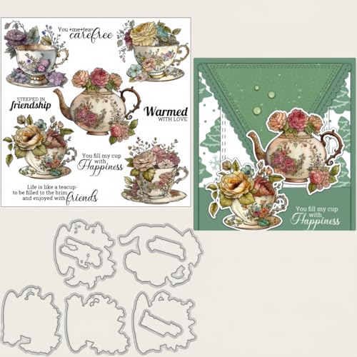 Sredwtk Heißer Kaffee Stanzschablonen und Stempelset,Stempel und Stanzen Set,Silikonstempel und Stanzen Set,Clear Stamp und Stanzschablone Für DIY Scrapbooking Fotoalbum Dekor Karten Sredwtk Heißer Kaffee Stanzschablonen und Stempelset,Stempel und Stanzen Set,Silikonstempel und Stanzen Set,Clear Stamp und Stanzschablone Für DIY Scrapbooking Fotoalbum Dekor Karten von Sredwtk