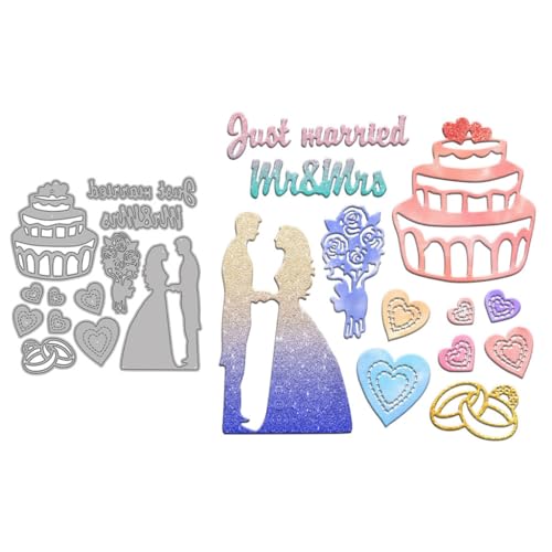 Sredwtk Hochzeit Stanzschablonen Hochzeit Karten Metall Prägeschablonen Stanzformen Schneiden für DIY Karte Sammelalbum Scrapbooking Fotoalbum Deko Sredwtk Hochzeit Stanzschablonen Hochzeit Karten Metall Prägeschablonen Stanzformen Schneiden für DIY Karte Sammelalbum Scrapbooking Fotoalbum Deko von Sredwtk