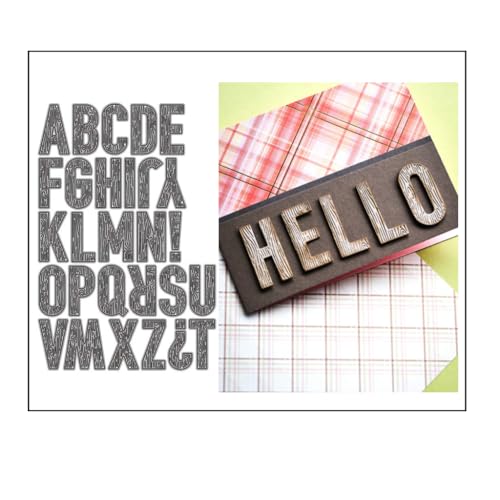 Sredwtk Holz Stanzschablonen Buchstaben Groß Metall Prägeschablonen Stanzformen Schneiden für DIY Karte Sammelalbum Scrapbooking Fotoalbum Deko Cutting Dies Sredwtk Holz Stanzschablonen Buchstaben Groß Metall Prägeschablonen Stanzformen Schneiden für DIY Karte Sammelalbum Scrapbooking Fotoalbum Deko Cutting Dies von Sredwtk