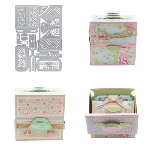 Sredwtk Indulgent Index Stanzschablonen Box Stanzschablonen Schachteln Metall Prägeschablonen Stanzmaschine Stanzformen Embossing Schneiden Schablonen für Geschenkbox Hochzeit Süßigkeitentüte von Sredwtk