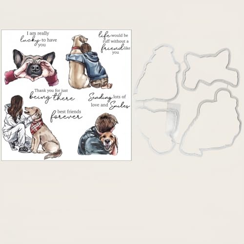 Sredwtk Junge Mädchen Hund Stempel und Stanzen Set,Silikonstempel und Stanzen Set,Stanzschablonen und Stempelset,Clear Stamp und Stanzschablone Für DIY Scrapbooking Fotoalbum Dekor Karten Sredwtk Junge Mädchen Hund Stempel und Stanzen Set,Silikonstempel und Stanzen Set,Stanzschablonen und Stempelset,Clear Stamp und Stanzschablone Für DIY Scrapbooking Fotoalbum Dekor Karten von Sredwtk