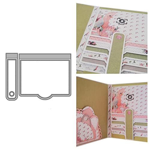 Sredwtk Karte öffnen Stanzschablonen Karten Prägeschablonen Stanzformen Schablonen Für Scrapbooking, Fotopapier 3D Karten Handwerk Prägen DIY Herstellung Geschen (B) von Sredwtk