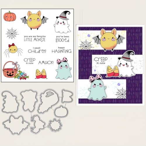 Sredwtk Katze Vogel Tiere Halloween Stempel und Stanzen Set,Silikonstempel und Stanzen Set,Stanzschablonen und Stempelset,Clear Stamp und Stanzschablone Für DIY Scrapbooking Fotoalbum Dekor Karten (D) Sredwtk Katze Vogel Tiere Halloween Stempel und Stanzen Set,Silikonstempel und Stanzen Set,Stanzschablonen und Stempelset,Clear Stamp und Stanzschablone Für DIY Scrapbooking Fotoalbum Dekor Karten (D) von Sredwtk