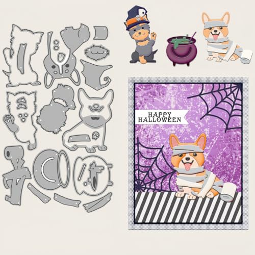 Sredwtk Katzen und Hunde Stanzschablonen Halloween Metall Prägeschablonen Stanzformen Schneiden für DIY Karte Sammelalbum Scrapbooking Fotoalbum Deko Sredwtk Katzen und Hunde Stanzschablonen Halloween Metall Prägeschablonen Stanzformen Schneiden für DIY Karte Sammelalbum Scrapbooking Fotoalbum Deko von Sredwtk