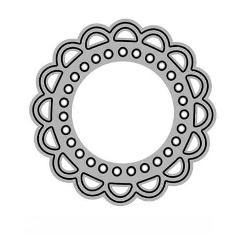 Sredwtk Kreis Rund Stanzschablonen Geburtstag Weihnachten Metall Prägeschablonen Stanzformen Schneiden für DIY Karte Sammelalbum Scrapbooking Fotoalbum Deko (K) von Sredwtk