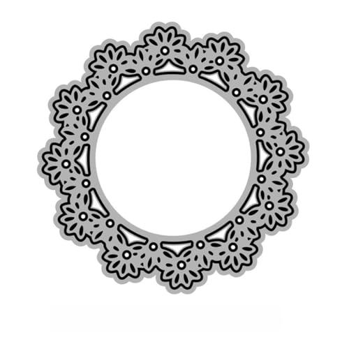 Sredwtk Kreis Rund Stanzschablonen Geburtstag Weihnachten Metall Prägeschablonen Stanzformen Schneiden für DIY Karte Sammelalbum Scrapbooking Fotoalbum Deko (M) von Sredwtk