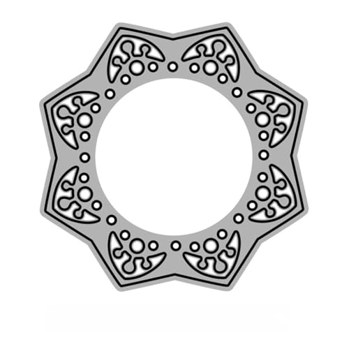 Sredwtk Kreis Rund Stanzschablonen Geburtstag Weihnachten Metall Prägeschablonen Stanzformen Schneiden für DIY Karte Sammelalbum Scrapbooking Fotoalbum Deko (S) von Sredwtk