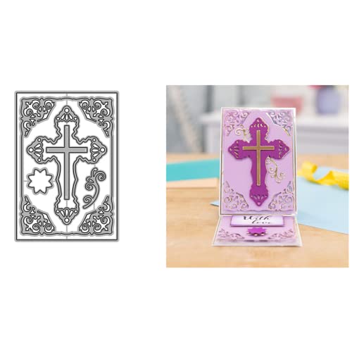Sredwtk Kreuz Stanzschablone Rahmen, Karte Scrapbooking Prägeschablonen Stanzformen Schablonen Für Scrapbooking, Fotopapier 3D Karten Handwerk Prägen DIY Herstellung Geburtstag Geschenk Sredwtk Kreuz Stanzschablone Rahmen, Karte Scrapbooking Prägeschablonen Stanzformen Schablonen Für Scrapbooking, Fotopapier 3D Karten Handwerk Prägen DIY Herstellung Geburtstag Geschenk von Sredwtk