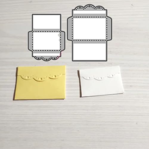 Sredwtk Mini 3D Umschlag Stanzschablonen Umschlag Metall Prägeschablonen Stanzformen Schneiden für DIY Karte Sammelalbum Scrapbooking Fotoalbum Deko Cutting Dies (A) von Sredwtk