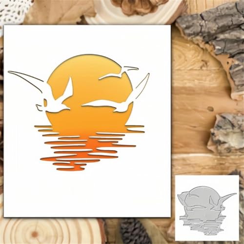Sredwtk Möwe Sonnenuntergang am Meer Stanzschablonen Geburtstag Weihnachten Metall Prägeschablonen Stanzformen Schneiden für DIY Karte Sammelalbum Scrapbooking Fotoalbum Deko Sredwtk Möwe Sonnenuntergang am Meer Stanzschablonen Geburtstag Weihnachten Metall Prägeschablonen Stanzformen Schneiden für DIY Karte Sammelalbum Scrapbooking Fotoalbum Deko von Sredwtk