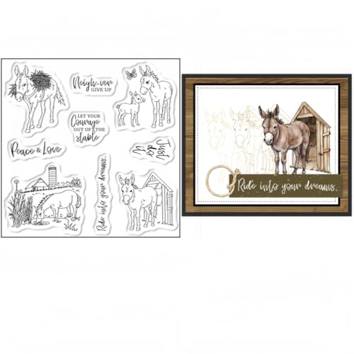 Sredwtk Pferde Tiere Clear Stamps Für DIY Scrapbooking Tiere Silikonstempel Transparente Stempel Siegel Für Kartenherstellung Tagebuch Fotoalbum Geburtstag Hochzeit Weihnachten Sredwtk Pferde Tiere Clear Stamps Für DIY Scrapbooking Tiere Silikonstempel Transparente Stempel Siegel Für Kartenherstellung Tagebuch Fotoalbum Geburtstag Hochzeit Weihnachten von Sredwtk