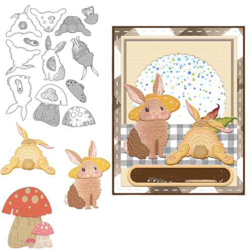 Sredwtk Pilze Kaninchen Stanzschablonen Geburtstag Weihnachten Metall Prägeschablonen Stanzformen Schneiden für DIY Karte Sammelalbum Scrapbooking Fotoalbum Deko Cutting Dies Sredwtk Pilze Kaninchen Stanzschablonen Geburtstag Weihnachten Metall Prägeschablonen Stanzformen Schneiden für DIY Karte Sammelalbum Scrapbooking Fotoalbum Deko Cutting Dies von Sredwtk