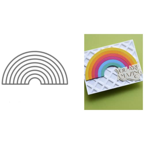 Sredwtk Regenbogen Stanzschablonen Set Prägeschablonen Stanzformen Schablonen Für Scrapbooking, Fotopapier 3D Karten Handwerk Prägen DIY Herstellung Geschen Sredwtk Regenbogen Stanzschablonen Set Prägeschablonen Stanzformen Schablonen Für Scrapbooking, Fotopapier 3D Karten Handwerk Prägen DIY Herstellung Geschen von Sredwtk