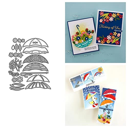 Sredwtk Regenschirme und Blumen Stanzschablonen Set Cutting Dies Prägeschablonen Stanzformen Schablonen Für Scrapbooking, Fotopapier 3D Karten Handwerk Prägen DIY Herstellung Geschen Sredwtk Regenschirme und Blumen Stanzschablonen Set Cutting Dies Prägeschablonen Stanzformen Schablonen Für Scrapbooking, Fotopapier 3D Karten Handwerk Prägen DIY Herstellung Geschen von Sredwtk