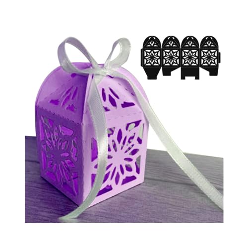 Sredwtk Schneeflocke Stanzschablonen Schachteln Stanzschablonen Box Metall Prägeschablonen Stanzmaschine Stanzformen Schablonen für DIY 3D Hochzeitgeschenkbox Kuchenbox Keksbox Süßigkeitenbox von Sredwtk