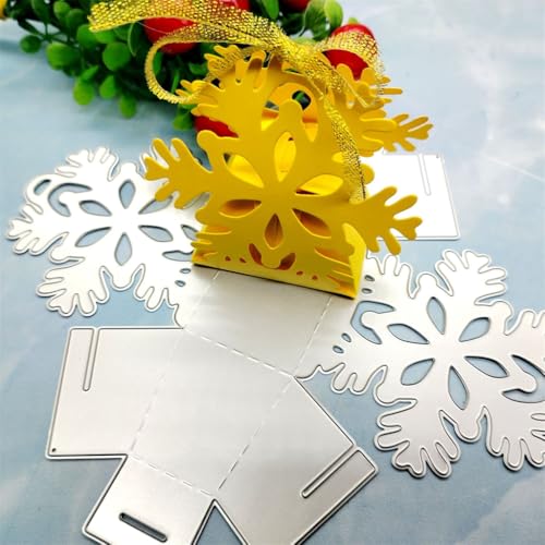Sredwtk Schneeflocken Geschenkbox Stanzschablonen Weihnachten Schachtel Stanzschablonen Box Metall Prägeschablonen Stanzmaschine Stanzformen Schablonen für DIY 3D Keksbox Süßigkeitenbox Sredwtk Schneeflocken Geschenkbox Stanzschablonen Weihnachten Schachtel Stanzschablonen Box Metall Prägeschablonen Stanzmaschine Stanzformen Schablonen für DIY 3D Keksbox Süßigkeitenbox von Sredwtk
