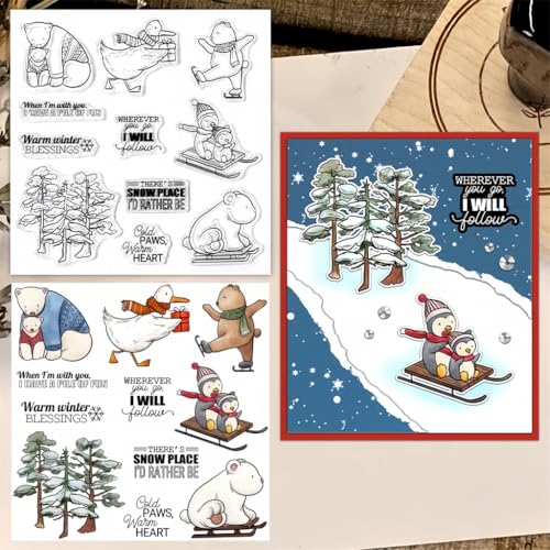 Sredwtk Skifahren Tiere im Winter Clear Stamps Für DIY Scrapbooking Weihnachten Silikonstempel Transparente Stempel Siegel Für Kartenherstellung Tagebuch Fotoalbum Geburtstag Hochzeit Weihnachten Sredwtk Skifahren Tiere im Winter Clear Stamps Für DIY Scrapbooking Weihnachten Silikonstempel Transparente Stempel Siegel Für Kartenherstellung Tagebuch Fotoalbum Geburtstag Hochzeit Weihnachten von Sredwtk