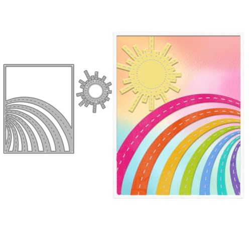 Sredwtk Sonne Regenbogen Rahmen Stanzschablonen Geburtstag Weihnachten Metall Prägeschablonen Stanzformen Schneiden für DIY Karte Sammelalbum Scrapbooking Fotoalbum Deko Sredwtk Sonne Regenbogen Rahmen Stanzschablonen Geburtstag Weihnachten Metall Prägeschablonen Stanzformen Schneiden für DIY Karte Sammelalbum Scrapbooking Fotoalbum Deko von Sredwtk