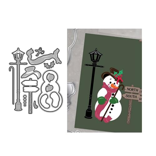 Sredwtk Straßenlaterne Schneemann Stanzschablonen Weihnachten Cutting Dies Prägeschablonen Stanzformen Schablonen Für Scrapbooking, Fotopapier 3D Karten Handwerk Prägen DIY Herstellung Geschenk Sredwtk Straßenlaterne Schneemann Stanzschablonen Weihnachten Cutting Dies Prägeschablonen Stanzformen Schablonen Für Scrapbooking, Fotopapier 3D Karten Handwerk Prägen DIY Herstellung Geschenk von Sredwtk