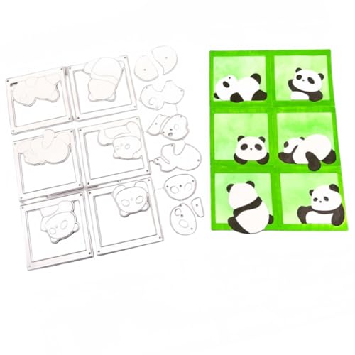 Sredwtk Süße kleine Panda Stanzschablonen Tiere Metall Prägeschablonen Stanzformen Schneiden für DIY Karte Sammelalbum Scrapbooking Fotoalbum Deko Cutting Dies Sredwtk Süße kleine Panda Stanzschablonen Tiere Metall Prägeschablonen Stanzformen Schneiden für DIY Karte Sammelalbum Scrapbooking Fotoalbum Deko Cutting Dies von Sredwtk