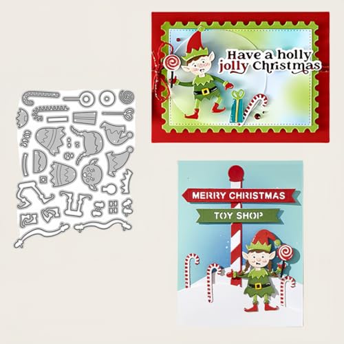 Sredwtk Süßigkeiten Weihnachtsassistent Stanzschablonen Weihnachten Metall Prägeschablonen Stanzformen Schneiden für DIY Karte Sammelalbum Scrapbooking Fotoalbum Deko Sredwtk Süßigkeiten Weihnachtsassistent Stanzschablonen Weihnachten Metall Prägeschablonen Stanzformen Schneiden für DIY Karte Sammelalbum Scrapbooking Fotoalbum Deko von Sredwtk