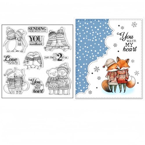 Sredwtk Tiere im Winter Clear Stamps Für DIY Scrapbooking Weihnachten Silikonstempel Transparente Stempel Siegel Für Kartenherstellung Tagebuch Fotoalbum Geburtstag Hochzeit Weihnachten Sredwtk Tiere im Winter Clear Stamps Für DIY Scrapbooking Weihnachten Silikonstempel Transparente Stempel Siegel Für Kartenherstellung Tagebuch Fotoalbum Geburtstag Hochzeit Weihnachten von Sredwtk