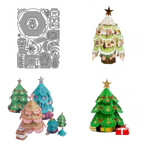 Sredwtk Weihnachtsbaum Stanzschablonen Schachtel Weihnachten Stanzschablonen Box Metall Prägeschablonen Stanzmaschine Stanzformen Schablonen für DIY 3D Weihnachten Keksbox Süßigkeitenbox Sredwtk Weihnachtsbaum Stanzschablonen Schachtel Weihnachten Stanzschablonen Box Metall Prägeschablonen Stanzmaschine Stanzformen Schablonen für DIY 3D Weihnachten Keksbox Süßigkeitenbox von Sredwtk