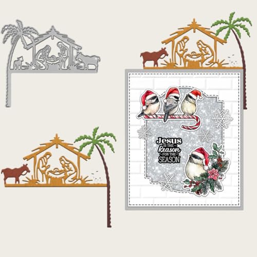Sredwtk Weihnachtskrippe Stanzschablonen Weihnachten Metall Prägeschablonen Stanzformen Schneiden für DIY Karte Sammelalbum Scrapbooking Fotoalbum Deko Sredwtk Weihnachtskrippe Stanzschablonen Weihnachten Metall Prägeschablonen Stanzformen Schneiden für DIY Karte Sammelalbum Scrapbooking Fotoalbum Deko von Sredwtk