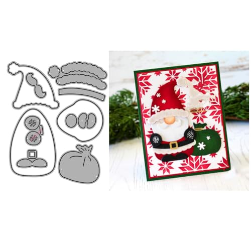 Sredwtk Weihnachtsmann Wichtel Gnome Stanzschablonen Winter Weihnachten Metall Prägeschablonen Stanzformen Schneiden für DIY Karte Sammelalbum Scrapbooking Fotoalbum Deko Sredwtk Weihnachtsmann Wichtel Gnome Stanzschablonen Winter Weihnachten Metall Prägeschablonen Stanzformen Schneiden für DIY Karte Sammelalbum Scrapbooking Fotoalbum Deko von Sredwtk