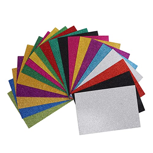 20 Blätter A4 Glitzerschaumblätter für Kinder 2 Mm Schnitthandwerk DIY Signal Side Self Sach Foam Soam Sheets für Sammelalbücher von Srliya