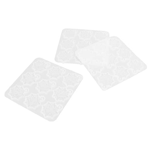 3 Buchstaben Silikonform mit 26 Buchstaben für -Kunsthandwerk, Transparentes Silikon, 3pcs Drop -Kleberform für Anhänger, Schlüsselanhänger, Lehrer, Familie von Srliya