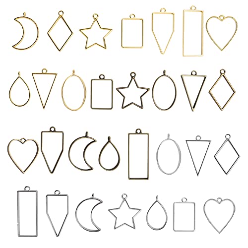 30pcs Geometrischer Hohlrahmen Anhänger Anhänger DIY -Schmuck -Herstellung Kit, Verschiedene Anhängerstile für Halsketten, Armbänder, Ohrringe, Zubehörherstellung, 30pcs Geometrischer Hohlrahmen Anhänger Anhänger DIY -Schmuck -Herstellung Kit, Verschiedene Anhängerstile für Halsketten, Armbänder, Ohrringe, Zubehörherstellung, von Srliya