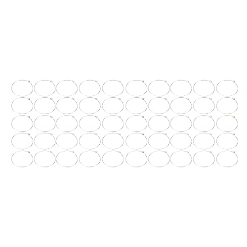 50pcs Hoop Ohrringe Hypoallergene Leichte Ohrringe für Schmuck, die Kunsthandwerk Machen, Edelstahl mit Einem Durchmesser von Edelstahl, Schmuckzubehör, Weinglasetiketten von Srliya