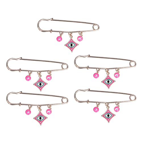 5pcs Rosa Strassbroschen Stifte, Exquisites Modedesign, Personalisiertes Dekor für Partys, Meetings und Geschenke, Legierungsbroschen Schmuck von Srliya