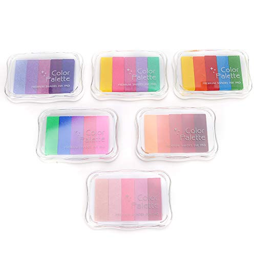 6pcs Gradientenkissen, Nicht Giftiger, Breiter Reichweite, Lebendiger Abdruck, für DIY -Handbuchstempel mit Hochdichteschwamm und Wasser auf Wasserbasis 6pcs Gradientenkissen, Nicht Giftiger, Breiter Reichweite, Lebendiger Abdruck, für DIY -Handbuchstempel mit Hochdichteschwamm und Wasser auf Wasserbasis von Srliya