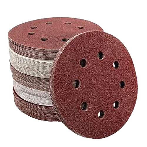 75 Stcs 5 Zoll 8 Loch -Schleifpapier 1 Mm Dick 120 240 400 800 1000 Grit Schleifscheibe für Rostfarben Grabentfernung von Srliya