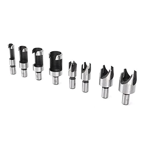8pcs Holzstecker Cutter Bohrer Bits Kohlenstoffstahl -Klauen -Bit -Holzbearbeitungszubehör von Srliya