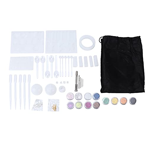 94 Stück Harz Schmuck Silikon Form, Anhänger Gießform mit Glatten Innenräumen, für Schlüssel Kette, Ohrringe, Halsketten, Armbänder, Familien Interaktion von Srliya