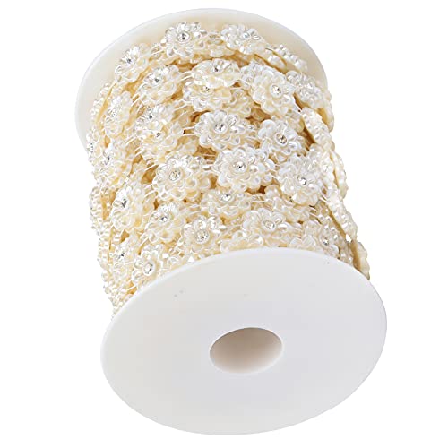 ABS Pearl Tric Doppelreihe Perlen Strasskette, Mode -DIY -Schmuckzubehör für Kleidung, Hüte, Handtaschen mit Einstellbarer Länge für die Handwerk von Srliya