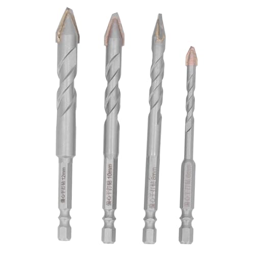 Bohrer-Bohrer-Set 4 Stück Zementiertes Karbid-Gedrehtes Bohrer-Set Multifunktion Ales Sandblast-Gewinde-Mauerwerk-Bohrer für Glas Keramik Bohrer-Bohrer-Set 4 Stück Zementiertes Karbid-Gedrehtes Bohrer-Set Multifunktion Ales Sandblast-Gewinde-Mauerwerk-Bohrer für Glas Keramik von Srliya