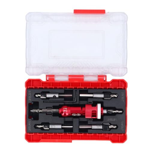 Countersink -Bohrbohrbit mit Einstellbaren Tiefenstopp -Spülen -Bohrbohrbits -Werkzeugkit für Holzbearbeitung von Srliya