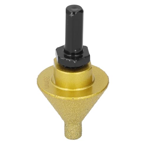 Diamant-Abschrägungs-Fasenbit, 38 Mm Durchmesser, Lochvergrößerungs-Trimm-Schleifbit mit M14-Adapterstange Diamant-Abschrägungs-Fasenbit, 38 Mm Durchmesser, Lochvergrößerungs-Trimm-Schleifbit mit M14-Adapterstange von Srliya