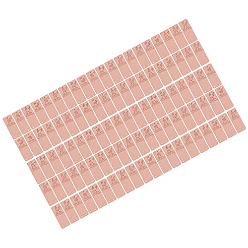 Handgefertigte Beschriftungen, Mikrofaserdruck, Glattes Praktisches Geprägter Tag, 100 -teiliges Zubehör für Taschen, Hüte und Kleidung (Rosenate) von Srliya