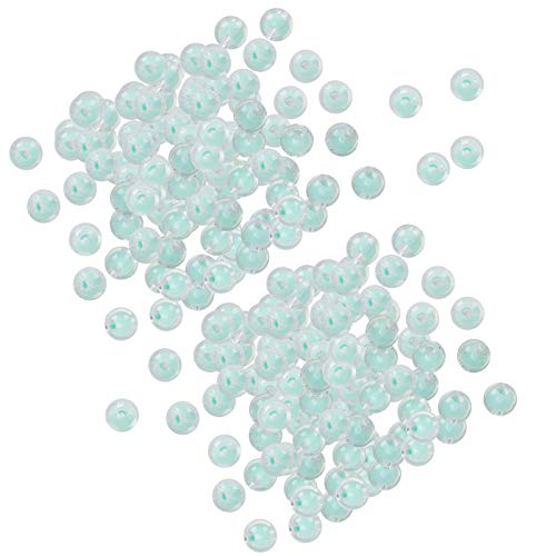 Harzglänzende Perlen, 500 G 8 Mm Perlen für DIY -handgefertigte Halskette Armbandschmuck mit Kunststoffmaterial, Geeignet für Verschiedene DIY -Handwerksprojekte (Glänzend grün) von Srliya
