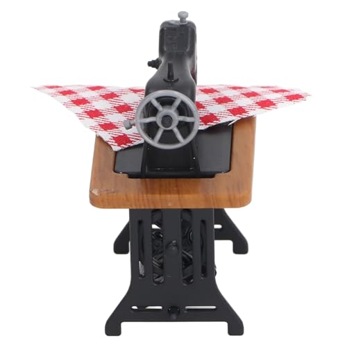Puppenhaus-Vintage-Nähmaschinen-Set, Handgefertigte Mini-Möbel, Bewegliche Verzierung, Gut für Puppenhaus-Verzierung, Hergestellt aus Kunststoff Puppenhaus-Vintage-Nähmaschinen-Set, Handgefertigte Mini-Möbel, Bewegliche Verzierung, Gut für Puppenhaus-Verzierung, Hergestellt aus Kunststoff von Srliya